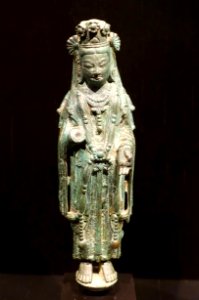 Bodhisattva, China, Northern Qi dynasty, 550-577 AD, bronze - Östasiatiska museet, Stockholm - DSC09612