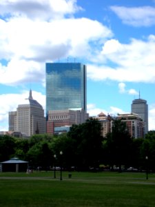 Boston Back Bay skyline from Common, 2010-07-01
