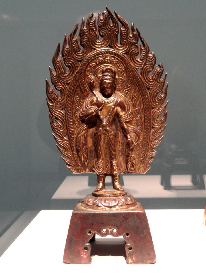 Boddhisattva figurine, Hebei province, Quyang, Northern Wei dynasty, 453 AD, gilt bronze - Freer Gallery of Art - DSC05736