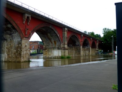Bockmühlbrücke, Überflutung Juli 2021
