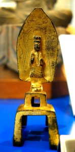 Bodhisattva, China, Sui dynasty, 590 AD, gilt bronze - Royal Ontario Museum - DSC04088