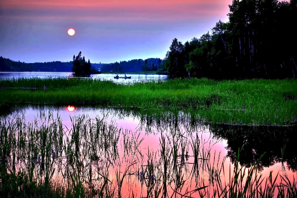 Sky lake clouds