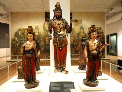 Bodhisattva (probably Avalokiteshvara), Daning, Shanxi Province, China, Yuan Dynasty, c. 1300, wood - Royal Ontario Museum - DSC09834
