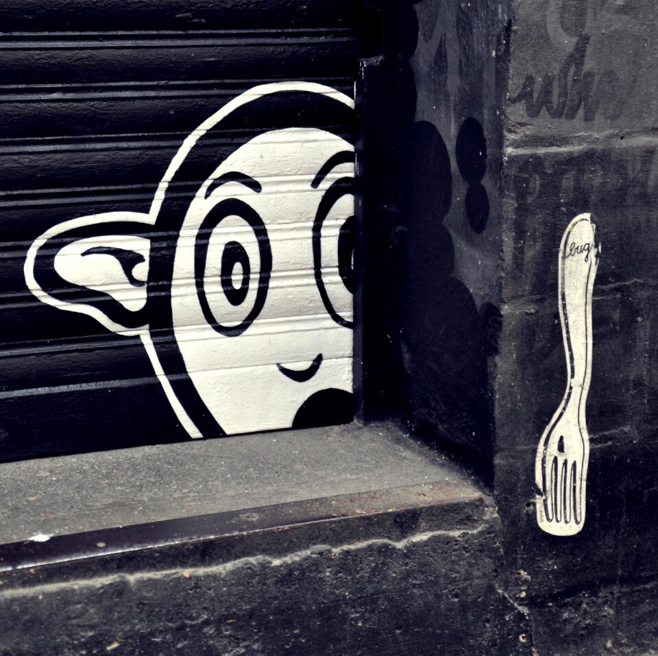 Art facade graffiti