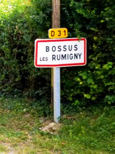Bossus-lès-Rumigny (Ardennes) panneau d'agglo