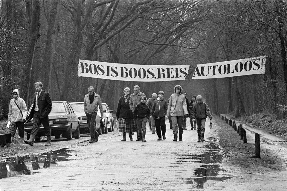 Bosalarm, excursies in het hele land om de schade aan onze bossen te tonen die o, Bestanddeelnr 933-2931