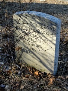 Boston Post Road marker, replica - Palmer, MA - DSC04686