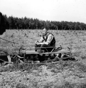 Bosbouw, heide ontginning, grondbewerking, ontwatering, rolegge, Bestanddeelnr 195-0027