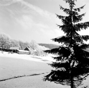 Boswachterij Ihrige, post wingeshausen in de sneeuw, Bestanddeelnr 254-3424