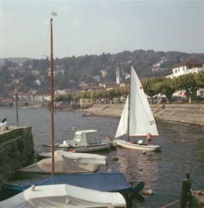 Boten in de haven van Ascona, Bestanddeelnr 254-6081