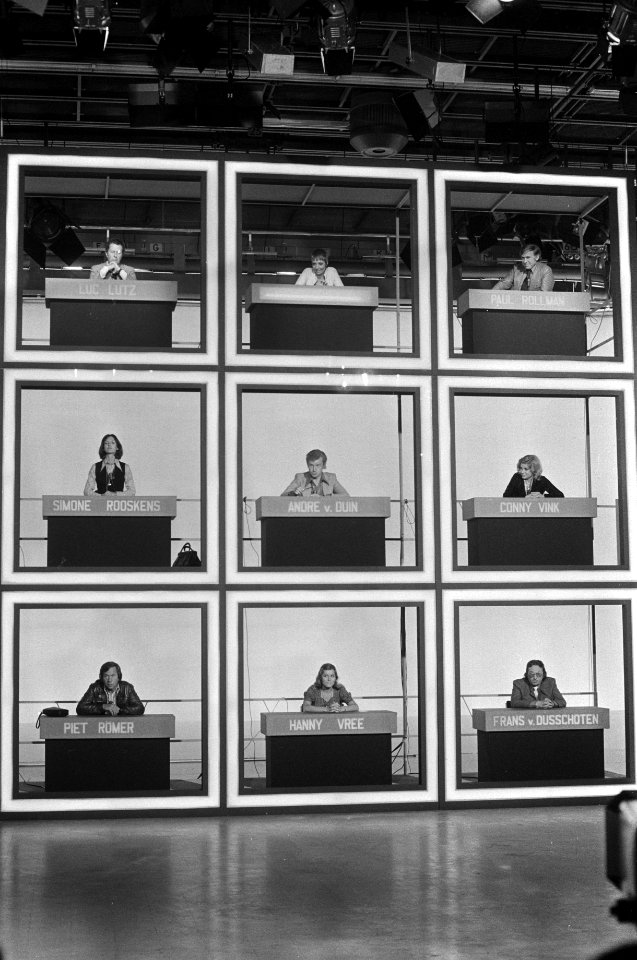 Boter, Kaas en Eieren, TROS-quiz (uitzending 26 juli) het panel bestaat uit neg, Bestanddeelnr 927-3468