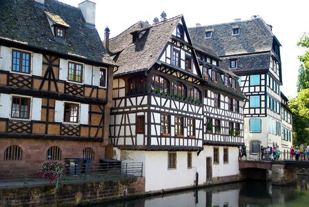 Timbered house shutters alsatian house