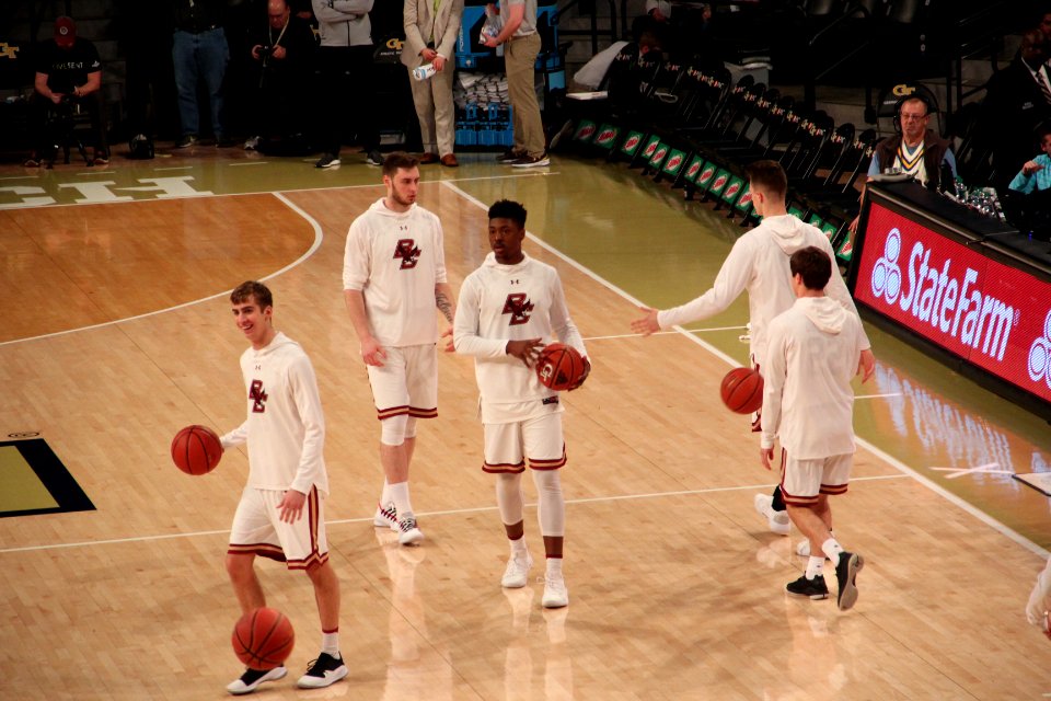 Boston College players, GT vs BC basketball March 3, 2019