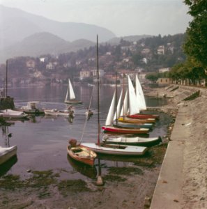 Boten in de haven van Ascona, Bestanddeelnr 254-6083