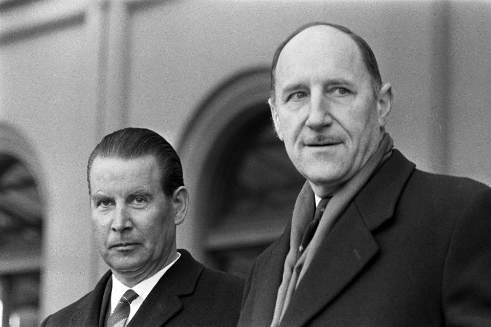 Bondskanselier Ludwig Erhard in Holland, bondskanselier Erhard bracht bezoek aan, Bestanddeelnr 916-1274