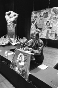Bond van Dienstplichtigen houdt anti-Natocongres in Utrecht Amerikaanse soldaat, Bestanddeelnr 927-6012