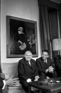 Bondskanselier Ludwig Erhard in Holland, bondskanselier Erhard bracht bezoek aan, Bestanddeelnr 916-1265
