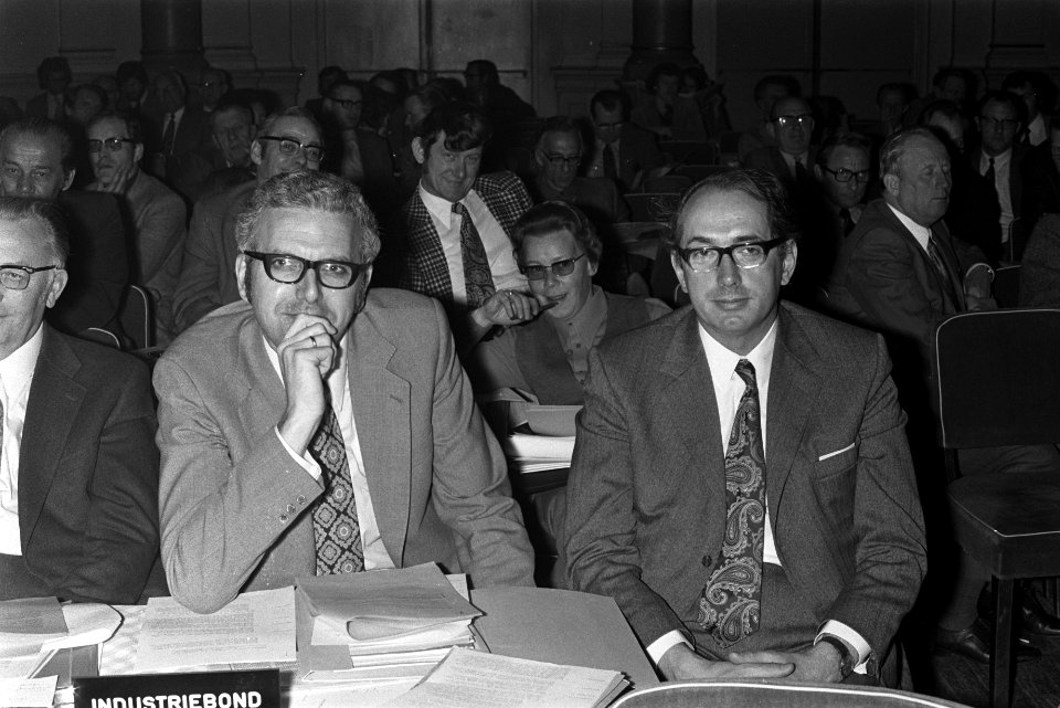 Bondsraadvergadering NVV te Arnhem, Arie Groenevelt (voorzitter NVV-Industriebon, Bestanddeelnr 926-3414