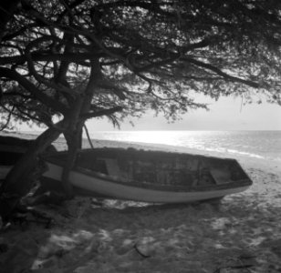 Boot op Palm Beach op Aruba, Bestanddeelnr 252-7958