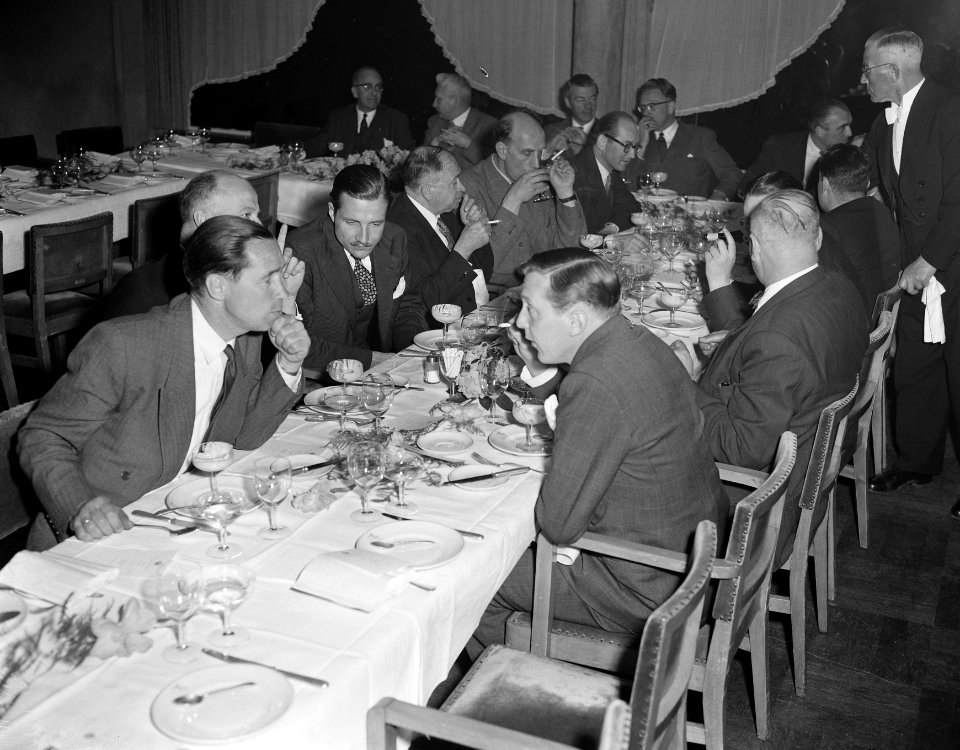 Bond van Groothandelaren, congres en diner Amsterdam, Bestanddeelnr 907-0861