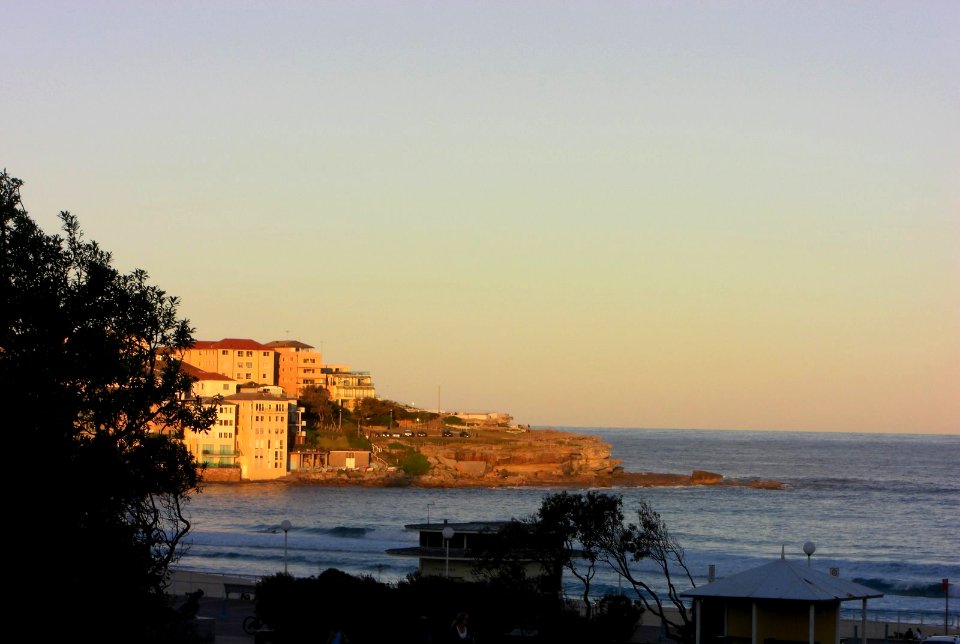 Bondi beach evening light