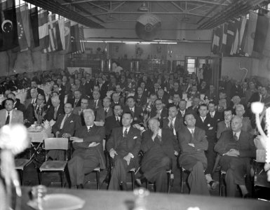 Bond van Groothandelaren, congres en diner Amsterdam, Bestanddeelnr 907-0879