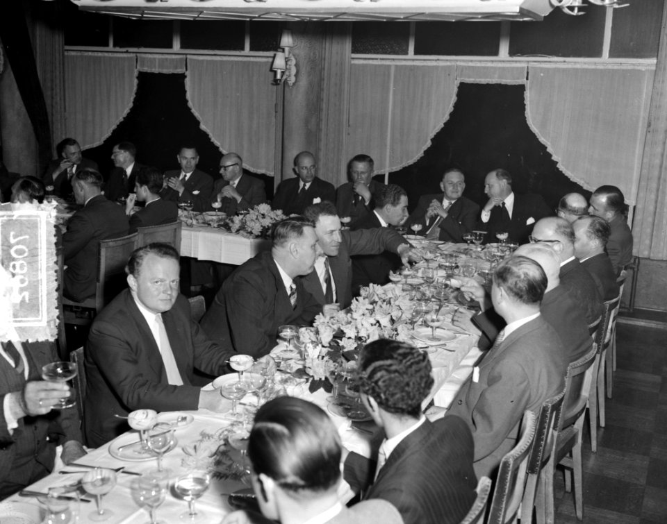 Bond van Groothandelaren, congres en diner Amsterdam, Bestanddeelnr 907-0862