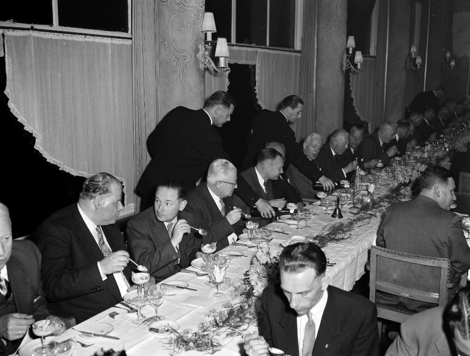Bond van Groothandelaren, congres en diner Amsterdam, Bestanddeelnr 907-0877