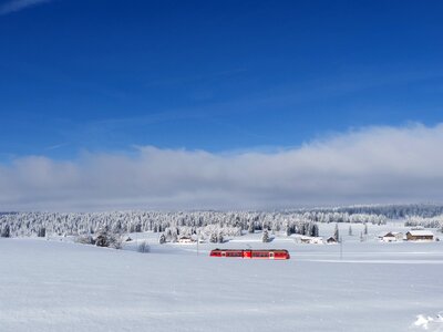 Jura train winter