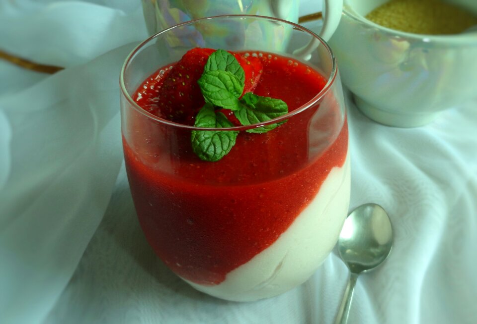 Sweet dish food soft fruits