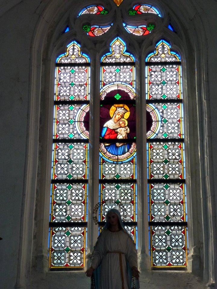 Bomy (Pas-de-Calais, Fr) église Saint-Vaast vitrail 04
