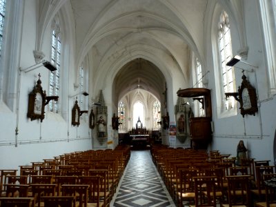 Bomy (Pas-de-Calais, Fr) église Saint-Vaast nef