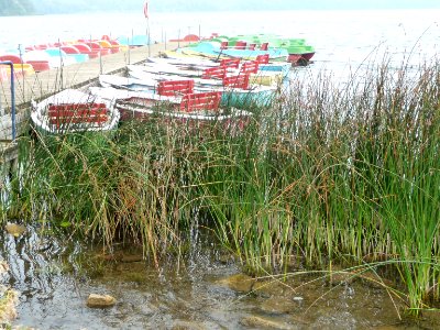 Boote am Laacher See