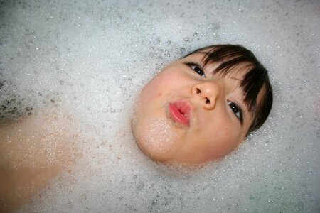 Bath foam soap photo