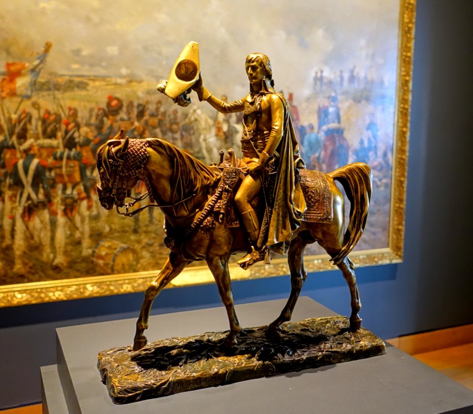 Bonaparte Entering Cairo, by Jean-Leon Gerome, c. 1897, multi-patinated bronze - Montreal Museum of Fine Arts - Montreal, Canada - DSC08775