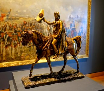 Bonaparte Entering Cairo, by Jean-Leon Gerome, c. 1897, multi-patinated bronze - Montreal Museum of Fine Arts - Montreal, Canada - DSC08775