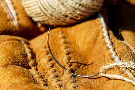 Cord leather sew