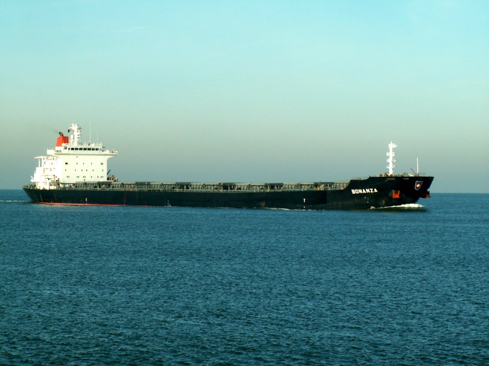 Bonanza - IMO 9273210 - Callsign PJAN p2 approaching Port of Rotterdam, Holland 23-Jan-2006