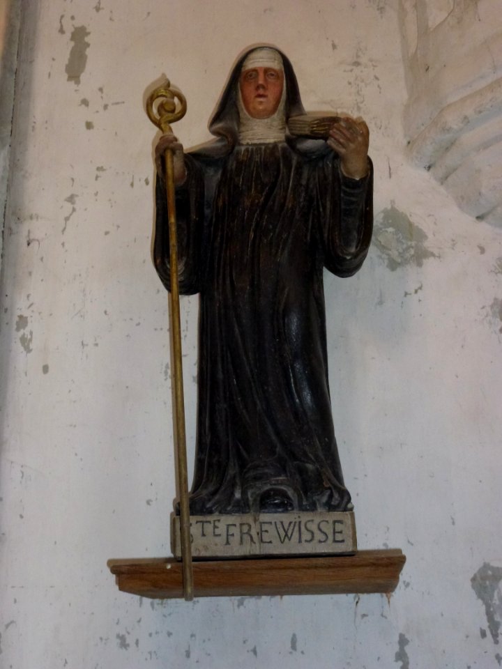 Bomy (Pas-de-Calais, Fr) église Saint-Vaast statue Sainte Frewisse