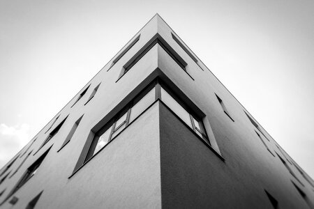 Corner building perspective