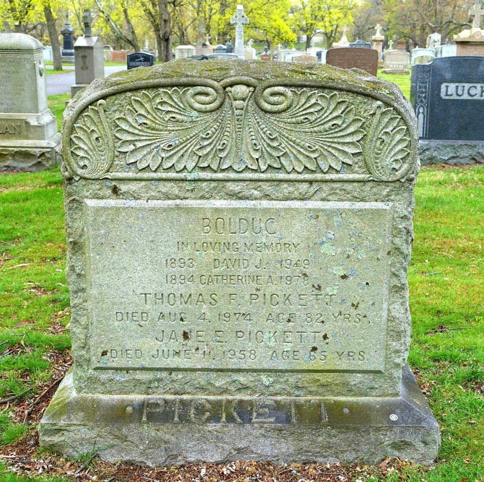 Bolduc Pickett - St. Paul Cemetery - Arlington, MA - DSC01107