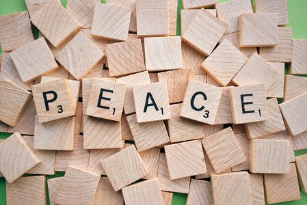 Letters brown peace brown letter