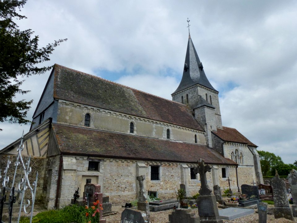 Boisney (Eure, Fr) église Saint-Aubin