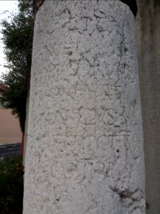 Borne milliaire de Solaize - Détail inscriptions