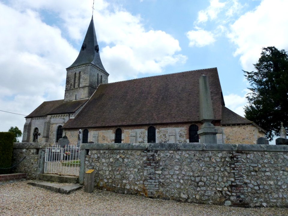 Boisney (Eure, Fr) église Saint-Aubin MH