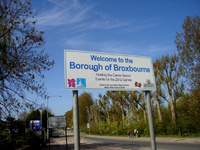 Borough of Broxbourne Roadsign