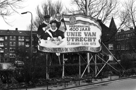 Bord 400 jaar Unie van Utrecht, Bestanddeelnr 930-0446