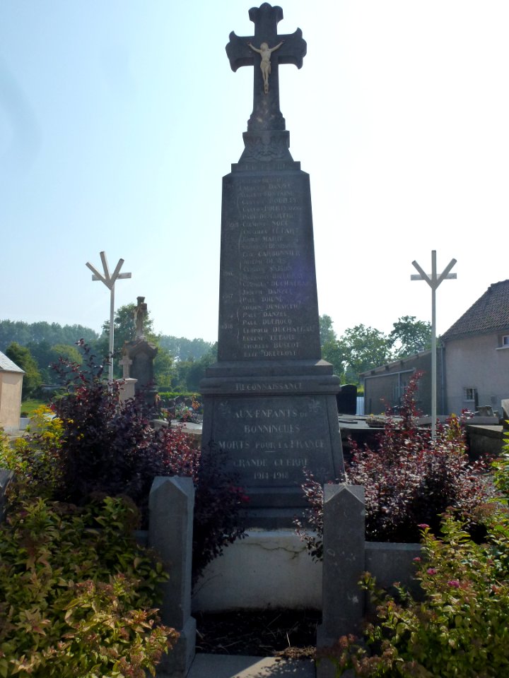 Bonningues-lès-Ardres (Pas-de-Calais) monument aux morts