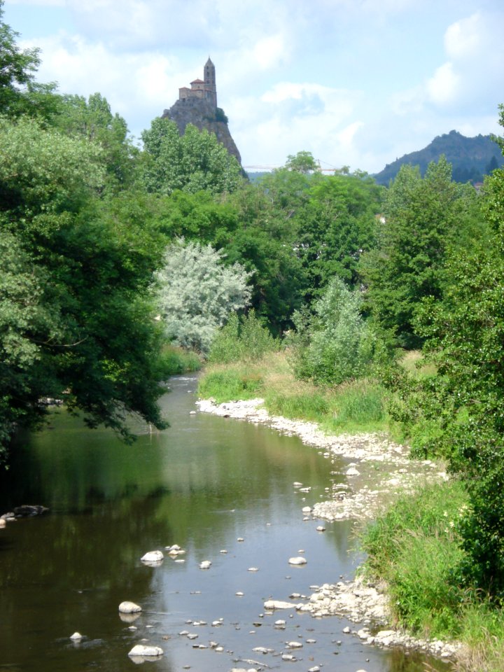 Borne River at Le Puy-en-Velay (Haute-loire, Fr)