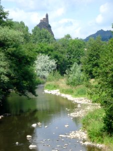 Borne River at Le Puy-en-Velay (Haute-loire, Fr)